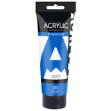 AUREUO Primary Cyan Acrylic Paint, 4 Fl Oz / 120ml Single Tube, Rich Pigment Art Craft Blue Paints for Canvas, Rocks, Wood, Cera