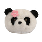 Merishopp Plush Crossbody Purse Cartoon Casual Zipper Closure With Flower Lovely Panda