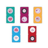 woopme 5 PCs Love Theme Magnetic Bookmark for Students Kids Book Lovers Readers Gift Magnetic Page Clips Folding