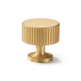 dairazan Brushed-Gold Drawer Cabinet Knobs - 10 Pack Solid Brass Handles(1-1/8x1-1/8inch/28x28mm) Modern Hardware for Dresser Ki