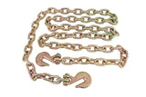 Mytee Products 1/2 Inch x 16 FT Grade 70 Binder Chain with Clevis Grab Hooks G70 Transport Tow Chain 11,300 Lbs Working Load