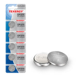 Tenergy CR1632 3V Lithium Button Cell, for Watches, Key Fobs, Calculators, Medical Devices, and More, 5 Count (Pack of 1)