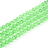 2000pcs Czech Faceted Bicone Crystal Glass Beads Spacer Bulk 4mm (0.16 Inch) Small Peridot Green