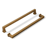 khtumeware 2 Pack 12inch(305mm) Hole Center Vintage Antique Brass Cabinet Pulls Heavy-Duty Solid Cabinet Hardware Pulls for Kitc