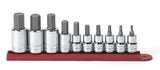 GEARWRENCH 3/8 & 1/2 Drive Hex Bit Metric Socket Set, 10 Pc. - 80578