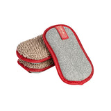 CAMPANELLI Washable & Reusable DualSided Microfiber Dish Sponge 3 Pack