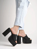 Shoetopia Stylish Solid Black Block Heels For Women & Girls,Black,2,B0BZQ2RBXT