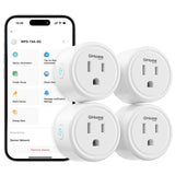 GHome Smart Plug 15A 5G Hz and 2.4GHz Wi-Fi, Compatible with Alexa & Google Home & IFTTT, No Hub Required, UL/ETL/FCC Certified,
