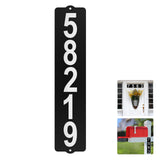 IVWVI Metal Mailbox Numbers, Address Plaque, Waterproof, Horizontal & Vertical Mounted Address Sign for House Home Office Street