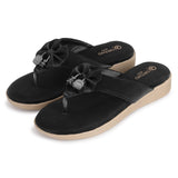 Ortho Joy Sandal For Women || Orthopedic Women'S Slipper || Doctor Footwear For Women || Comfortable Footwear,Black,6,B0DJSM2XCW