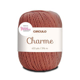 Circulo Charme Yarn for Crochet and Knitting - 433 yds - 100% Mercerized Brazilian Virgin Cotton - Soft Sport Weight - Color 771