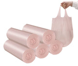 4 GALLON Bathroom Trash Bags 100 Counts Small HANDLES Garbage Bags for Office, Kitchen,Bedroom Waste Bin,Colorful Portable Stron