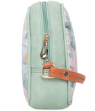 Adisa Women Girls Flower Print Sling Bag Round Crossbody Purse (Floral Green),Floral Green,,B0DSGP7RPD