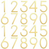 Leinuosen Gold 2 Inch Acrylic Mailbox Number 2 Set - Weatherproof - Mailbox Numbers for Outside - House Numbers - Sticky (Classi