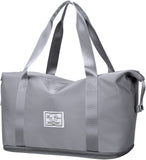Nylon Foldable Travel Duffle Bag, Large Capacity Folding Travel Bag, Travel Lightweight Waterproof Carry Luggage Bag With Shoe C