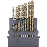 Metric Cobalt Drill Bits 1-10mm 19PCS, M35 high Speed Steel, high Hardness Straight Shank Drill, Mechanical or Hand Drill for Dr