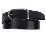 Louis Stitch MenS Spanish Leather Reversible Belt 1.25 Inch (35Mm) Handcrafted Formal Waist Strap With Gunmetal Buckle Belt For