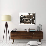 Detail Of 4 Cylinder Indian Ace, 1929-Paper Art-42,,X32,,