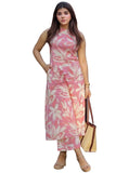 Anni Designer Women'S Rayon Viscose Printed Straight Kurta With Palazzo (Vcm Pink-Vks02_S_Pink_Small),Pink,S,,,