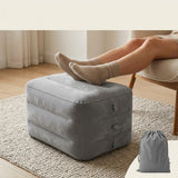 Tgopit Inflatable Travel Foot Rest Pillow For Airplane, Car & Home Use, Adjustable 3Level Height Foot Rest Cushion, Portable Fo
