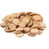 Creative 50282 Wooden Disc Slices with Hole, Hole Size 4mm, 35-45 mm Diameter, 7 mm Thickness, 500 g
