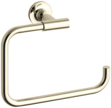 KOHLER K-14441-AF Purist Towel Ring, Vibrant French Gold