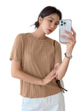 Wedani Solid Regular Fit Jeans Korean Western Tops For Women Stylish,Beige,XL