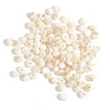100PCS 4mm Natural White Mother of Pearl Shell Beads - Bead for Bracelets Making, Beads for Crafts, Natural Crystal Beades Stone