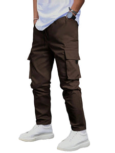 Anni Designer Men'S Pure Cotton Casual Regular Fit Cargo With 4 Pockets (Kargo Brown_Xl_Brown_X-Large),Brown,XL