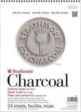 Strathmore (5611 STR5611 24 Sheet Assorted Tint Charcoal Pad, 9 by 12, 9x12