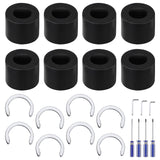 8pcs Rubber Roller Resolution Replacement for Cricut Maker/Maker 3 Only, with Prevent Moving Retaining Rings Complete Rubber Rol