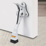 Kick Down Door Stoppers for Bottom of Door, Heavy Duty Kickdown Door Stop, Adjustable Door Stoppers (4 Inch x 1 Pack, White)