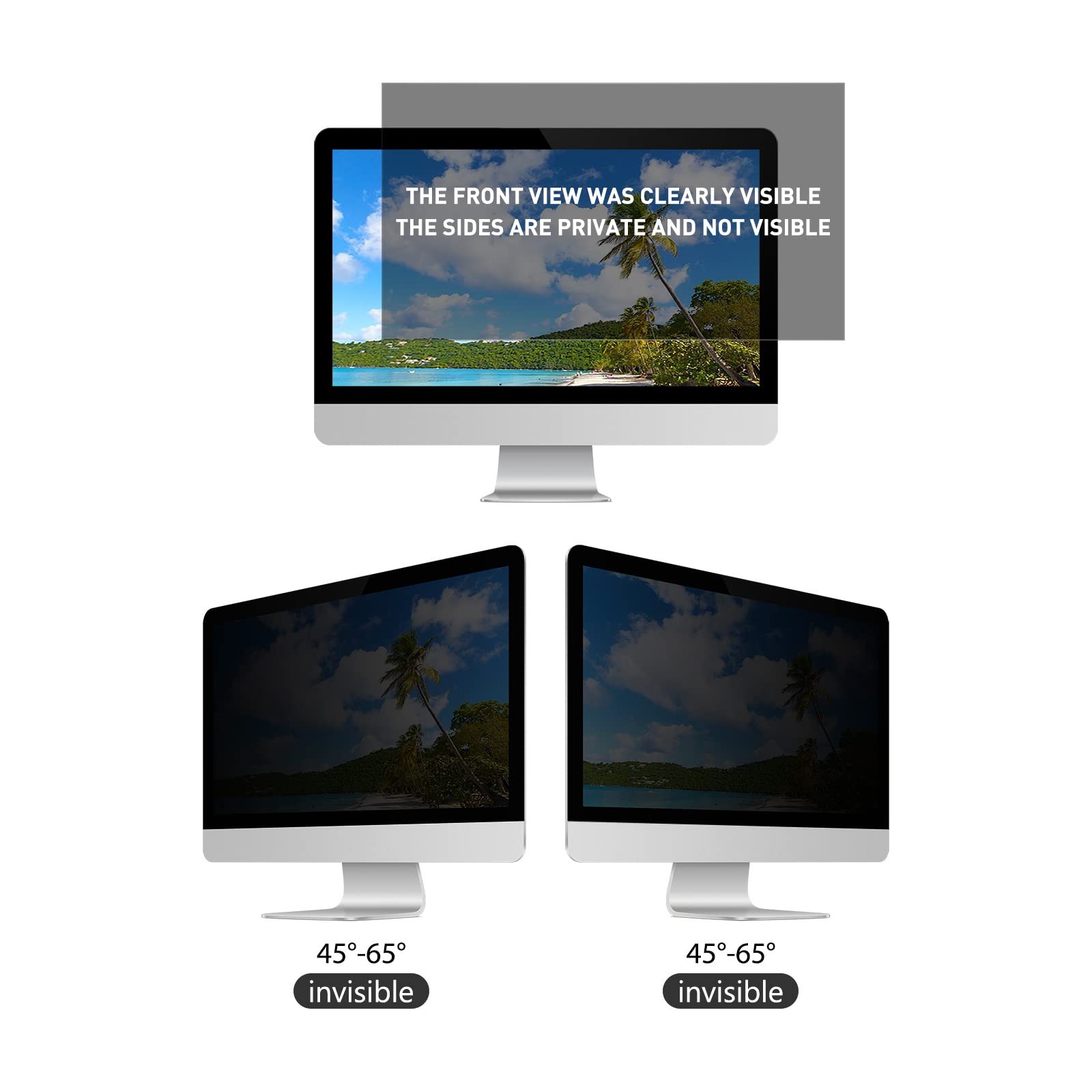 16 Inch Privacy Screen for Monitor Computer Protector Widescreen Monitor 16:9 Aspect Ratio with Hp Dell Acer Asus Samsung LG Vie