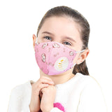 Jonty Cotton Reusable N95 Mask (Pink, With Valve, Pack of 1) for Kids