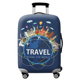 WUJIAONIAO Travel Luggage Cover Baggage Suitcase Cover Protector Skins 18-32 Inch (A9 TRAVEL, S (for 18-20 inch luggage))