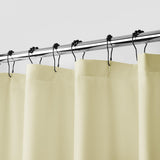downluxe Waterproof Fabric Shower Curtain Liner, Soft Cloth Shower Liner with 3 Magnets, Machine Washable & Hotel Quality Bathro