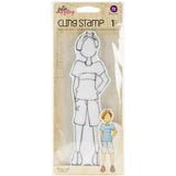 Prima Marketing Julie Nutting Mixed Media Cling Rubber Stamps, Billy