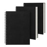 EUSOAR Notebooks for Work, 3 Pack B5 7.3inchx10.2inch Hardcover Spiral Lined Journal College Ruled, 240 Pages(120 Sheets) Writing Pads