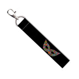 Isee 360 Floral Mask Lanyard Tag With Swivel Lobster For Gift Luggage Bags Backpack Laptop Bags L X H 5 X 0.8 Inch