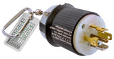 Hubbell HBL3PT2811 HUBHBL3PT2811 TwistLock 3Phase Circuit Tester, 30 Amp, LED Indicator, L2130, 8 Width, 8 Length