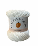 Peaches & Creme (Cream) Cotton Yarn White 2.5 oz.