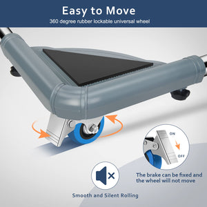 SPACECARE Mini Fridge Stand Furniture Dolly Mobile Roller with 4 Locking Wheels-Base Adjustable Refrigerator Washing Machine Sta