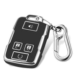 QBUC for Chevy Key Fob Cover with Keychain Soft TPU Key Shell Compatible with Chevy Colorado Silverado Suburban Tahoe GMC Sierra