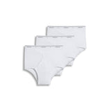 Jockey Mens Underwear Classic Full Rise Brief 3 Pack, Diamond White, 36