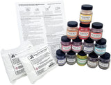 Procion MX Dye Color Set Includes 13 2/3 Ounce Jars 21lb Soda Ash Dye Fixer Instruction Sheet Color Chart