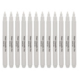 Water Soluble Pen, Washable Embroidery Marker Water Based Ink Environmentally Friendly for Sewing White Water Soluble Pen