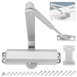 Automatic Door Closer, 3 Spring Hydraulic Closure Suitable for Residential and Light Commercial Use, Quiet and Soft Door Closer,