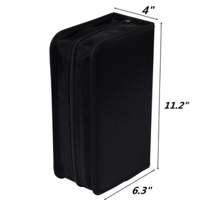 128 Capacity CD/DVD case Wallet, Storage,Holder,Booklet by Rekukos(Black)