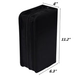 128 Capacity CD/DVD case Wallet, Storage,Holder,Booklet by Rekukos(Black)