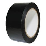 GGR Supplies T.R.U. OPP20C Black Carton Sealing Packaging Tape 2 in. Wide x 110 yds. (2 mils Thick)